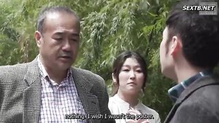 The Father In Law With His Step Daughter In Law Himesaki On A Family Trip