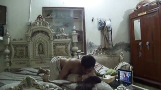 Paki Wife Fucks Servant While Husband Watches Via Video Call - Blonde Moment