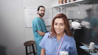 CUM ON TIME FOR NURSE Chloe Cooper