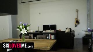 Step Sis Gina Valentina Gets Back At Her Cheating BF By Riding Step Bros Cock - SisLo