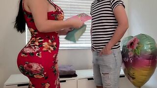 On Mothers Day my Curvy Step Mom Said Take the Condom off and Creampie in her