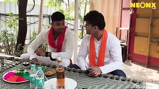 Hindi old man takes two hot girls