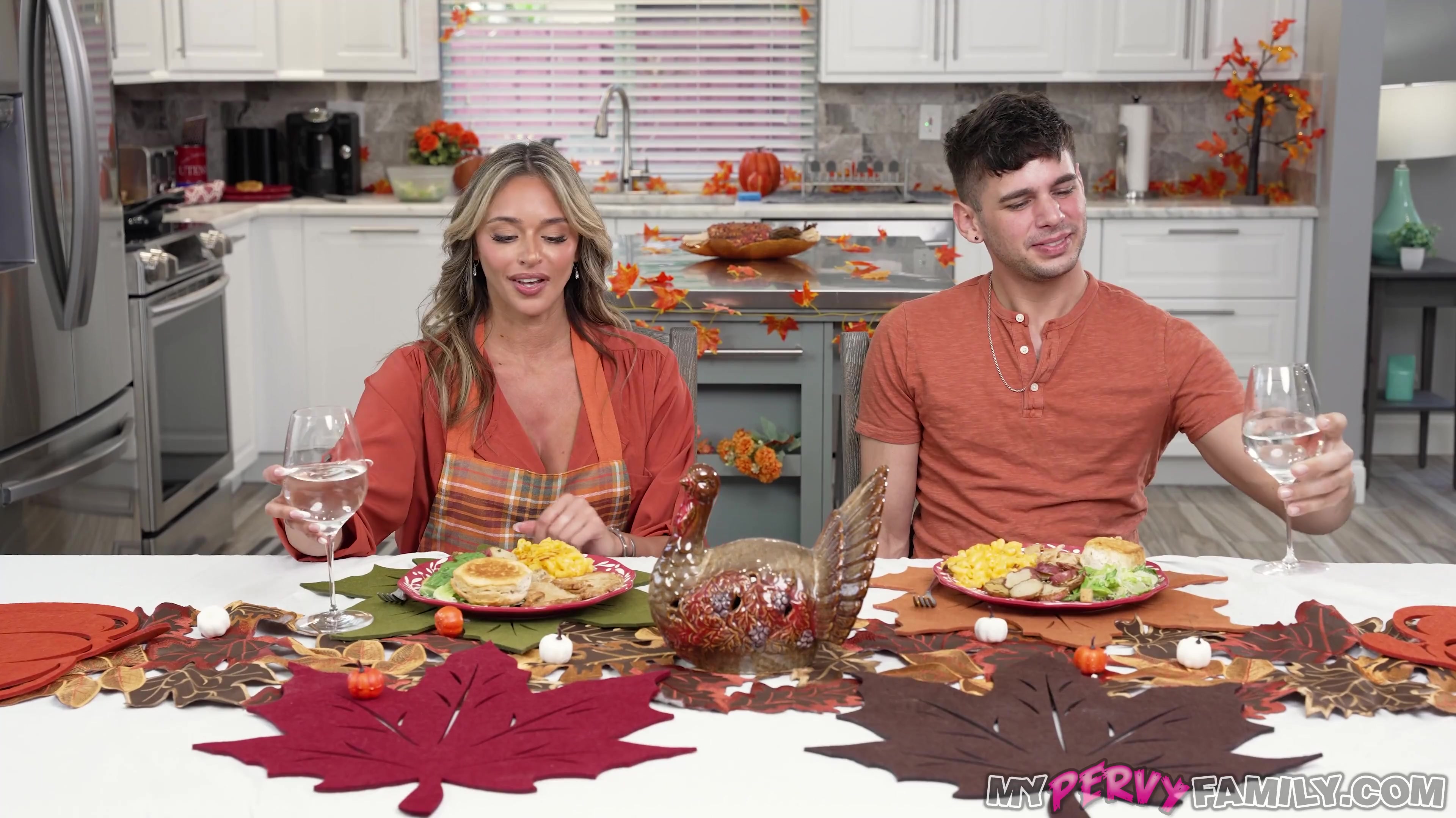 MyPervy Family Thanksgiving Secrets Armani Black, Kai Jaxon [4K]