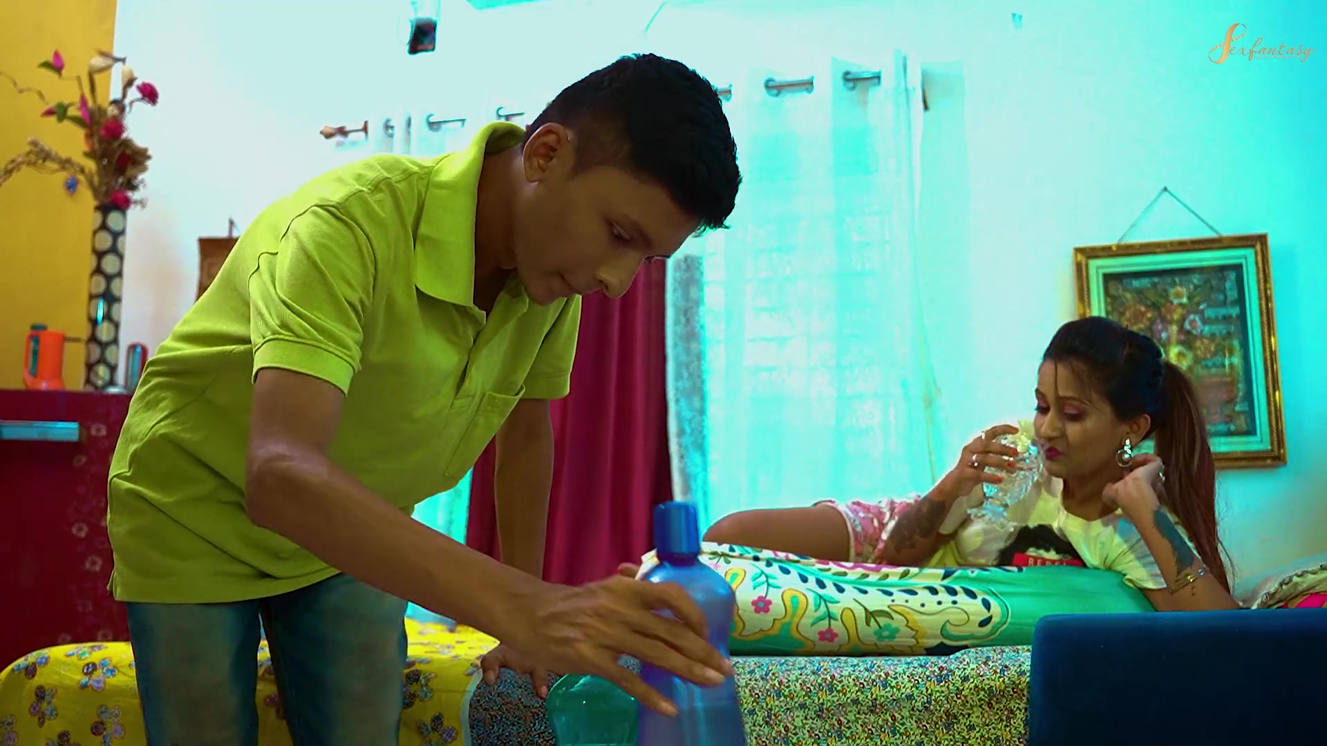 A room service boy got attracted by seeing a sexy figure of a hot girl- sudipa