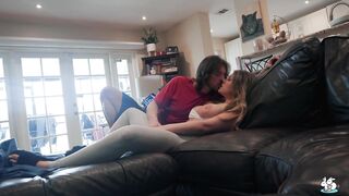 Blonde Girlfriend Gives Boyfriend Oily Titfuck with Chelsea Vegas