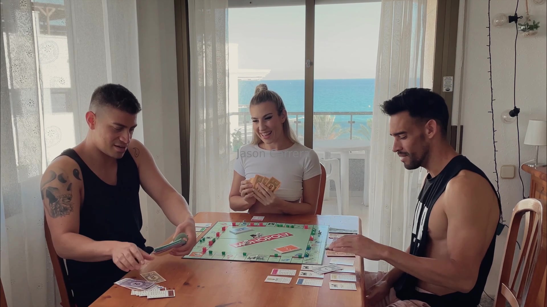 We were playing monopoly and she went to bankrupt