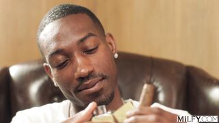 Brooklyn Chase - Sexy Blonde MILF Gets Spit Roasted