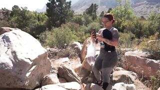 Angel Youngs Outdoor Photoshoot Turns Into Public Fuck