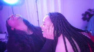 Angel Beads - Ebony BBW Against Four BBC