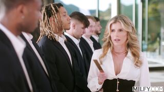 Cory Chase - Strict Headmistress Gets DPed In Airtight Gangbang