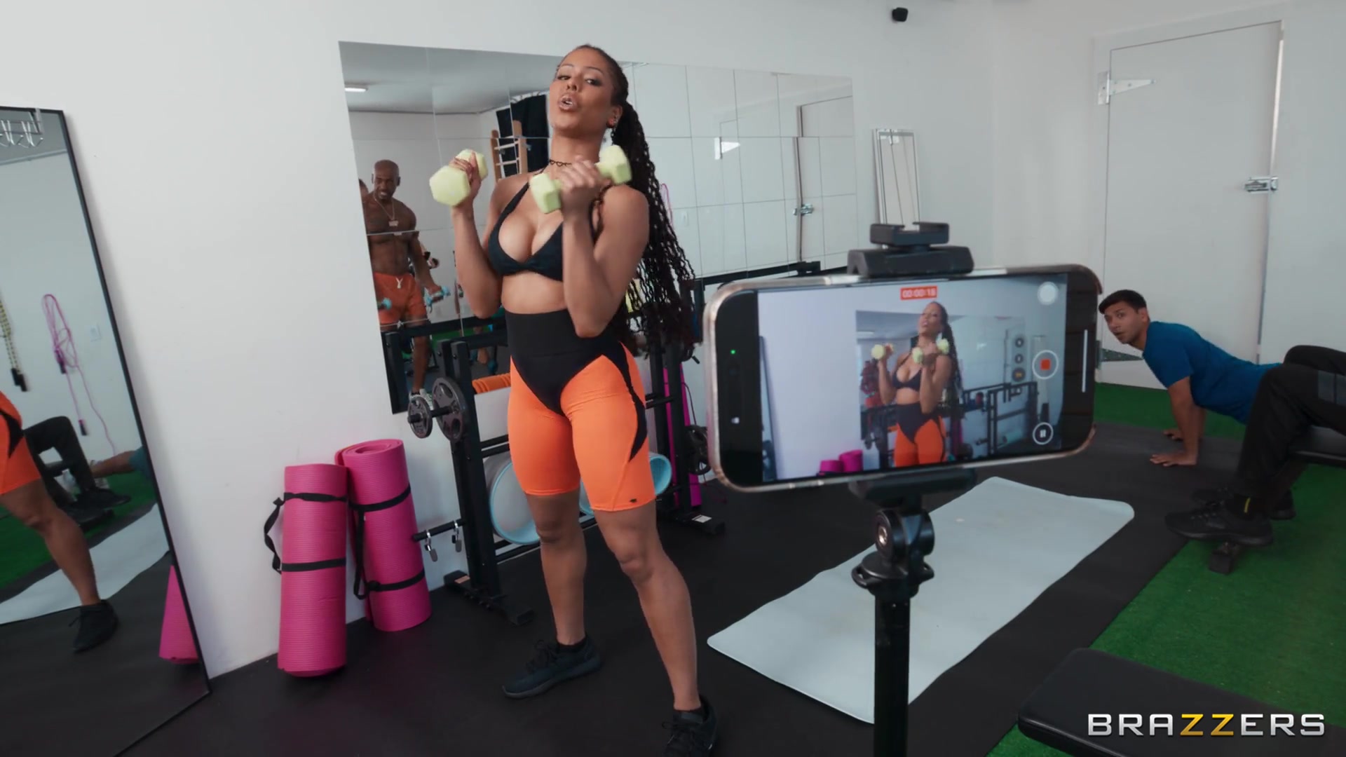 Kira Noir - Fitness Influencer Takes On Gym Bros