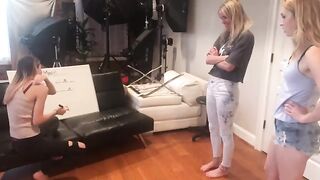 Girls play wedgy hangman