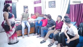 Mampi Desi Bhabhi Fucked by Six Stranger Boys When Her Husband Not at Home Uncut