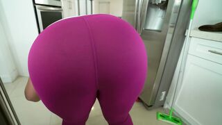 FAT ASS MAID CLEANING COCK  Ashley Barbie