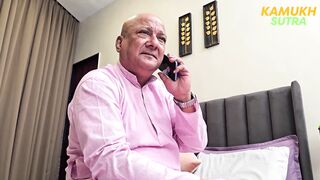 Bindu Thakur With Old Sasur Ji Uncut