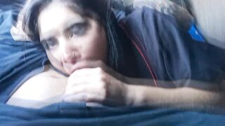 Viaje con mi ex novio en un bus lleno de gente y esto sucedió. CutePsychosFuck