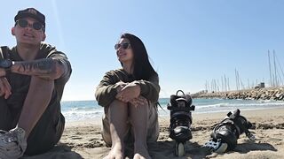 ¡Novia INFIEL se folla a Desconocido en Baño PUBLICO!   La bestia y la bella