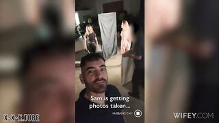 Sammm And Alex  Tiny Hotwife Devours Monster BBC