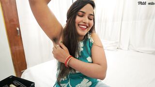 Desi Bhabhi Shaving Armpit and Fucked Hard Uncut