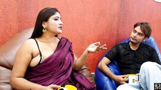 Khushi Desi Husband and His BBW Doodhwali Wife Uncut