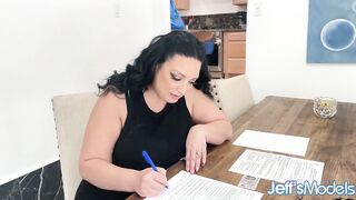 Brunette Newcummer Is Introduced to a Hard Prick – Heavenly