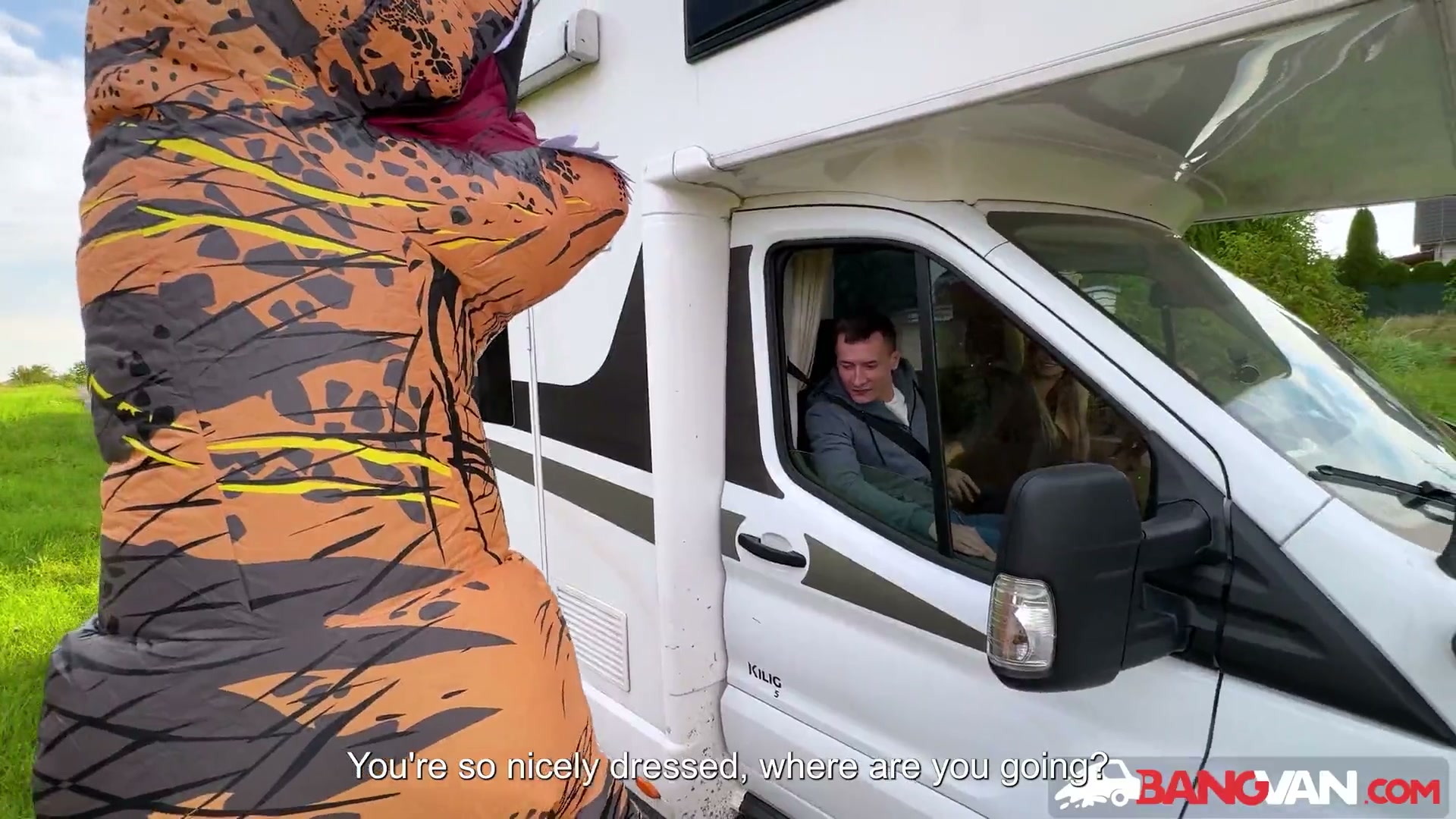 Jennifer Mendez – Sweaty Animator In Dino Suit Gets Seduced by Jennifer