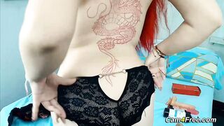 Seductive Redhead Dildos Her Tight Hole