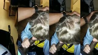 Granny in wheelchair bj