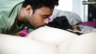 Simran BBW Hindu Bhabhi Gets Fucked By Her Muslim Lover and Takes Cumshot In Mouth