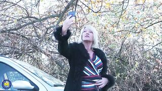 Uk granny blonde dogging gangbang