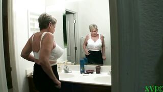 Granny strip poker slut