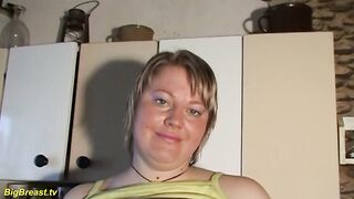 Big tits Monika mounds dildo solo