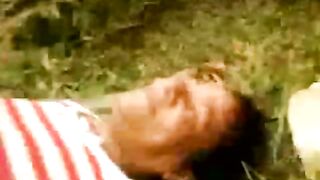 Homemade mature fucked in forest by young man