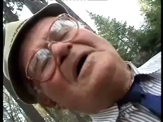 Grandpa cums in teens mouth